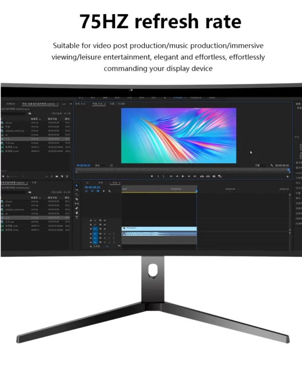 Moniteurs d'ordinateur de bureau incurvés, moniteur de jeu, écran ultra large, 49 pouces, 5K, 75Hz, 144Hz, courbe 5120x1440, PS Xbox – Image 21