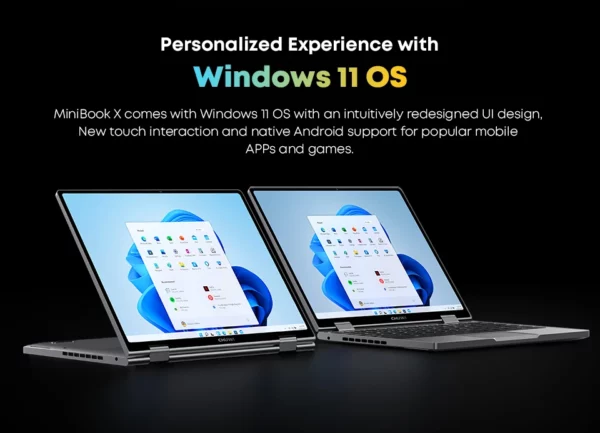 CHUWI MiniBook X ordinateur portable tablette 2 en 1 Intel N150 CPU 10.51 "FHD IPS écran 12GB LPDDR5 512G SSD Windows 11 ordinateur portable 1200*1920 – Image 20