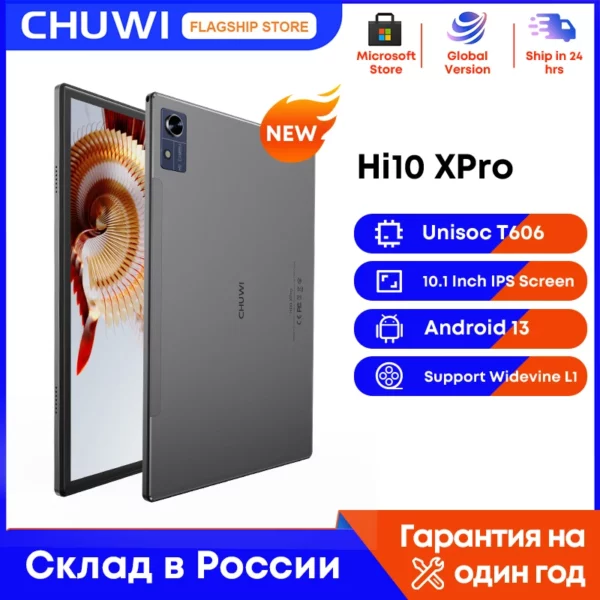 CHUWI-Tablette PC Hi10X Pro Android 13, 4 Go de RAM, 128 Go, Dean, 10.1 ", 4G Permanence, Widevine L1 Unisoc, T606, 2.4G, 5G Wifi, Batterie 7000mAh – Image 7