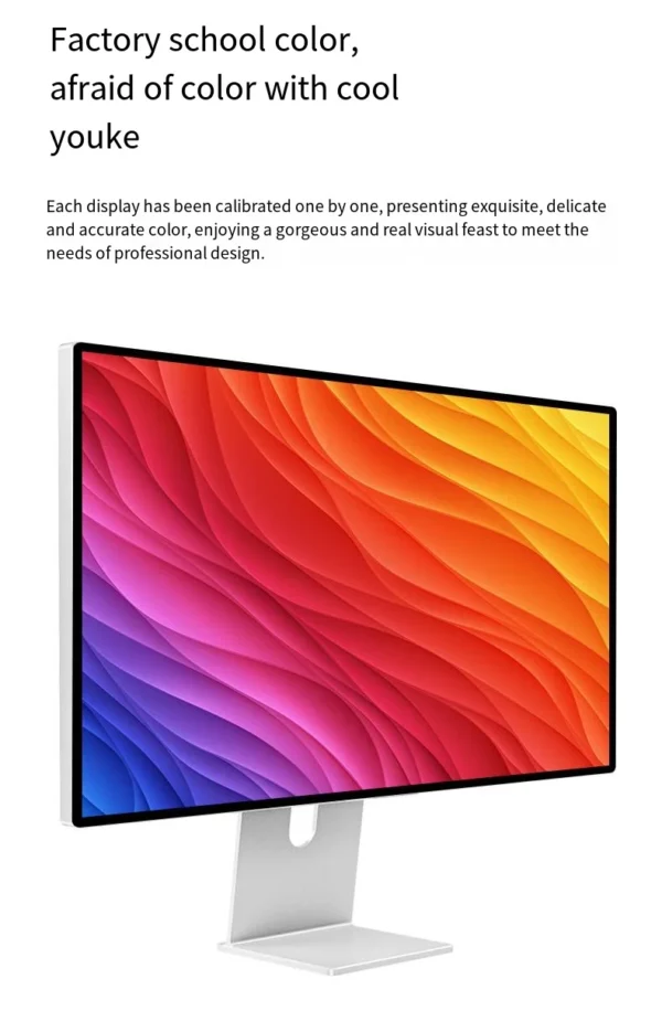27 pouces 5K affichage TYPE-C thunderbolt pour Mac LCD moniteur alliage d'aluminium 60Hz brillant écran IPS KUYBurgos G27XSE WIT-imprégneed SUPPORT – Image 16