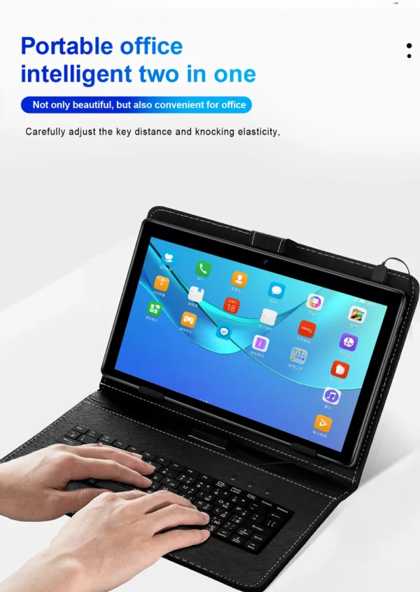 Tab-Tablette Android Version Globale de 10.1 Pouces, 8 Go + 256 Go, Dean, 12/8000mAh, Processeur 10 Cœurs, Prise en Charge 4G/5G, Google Play, Originale, 2024 – Image 34