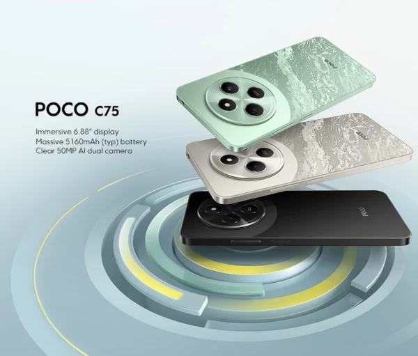 POCO C75 Global Version Smartphone NDavid 128 Go 256 Go 6.88 "Dot DstressDisplay Helio G81-Ultra 50MP Camera Massive 5160mAh Battery – Image 15