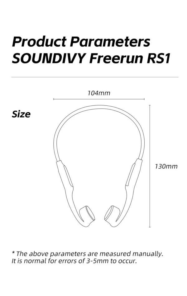 SOUNDIVY RS1 écouteurs à Conduction osseuse Bluetooth sans fil 32GB mémoire IPX8 étanche natation et course sport écouteurs – Image 34