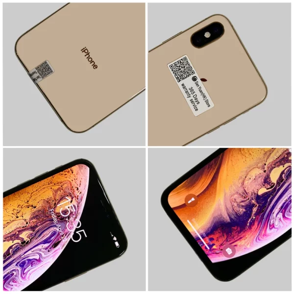 Apple-iPhone XS Téléphone portable d'occasion débloqué, Face ID, 5.8 ", 4G Permanence, A12, 4G RAM, 64 Go, 256 Go, 512 Go, Dean, Hexa Core, Original – Image 3