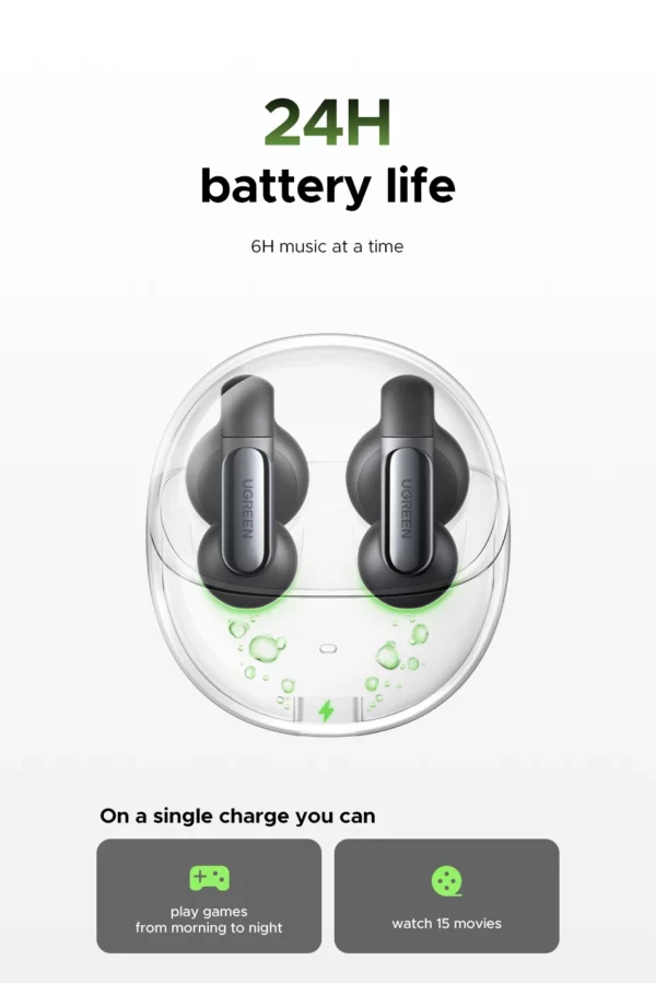 UGREEN-Écouteurs sans fil Bluetooth HiTune S5 TWS, oreillettes de sport, avec micro, crochets d'oreille et crochet – Image 17