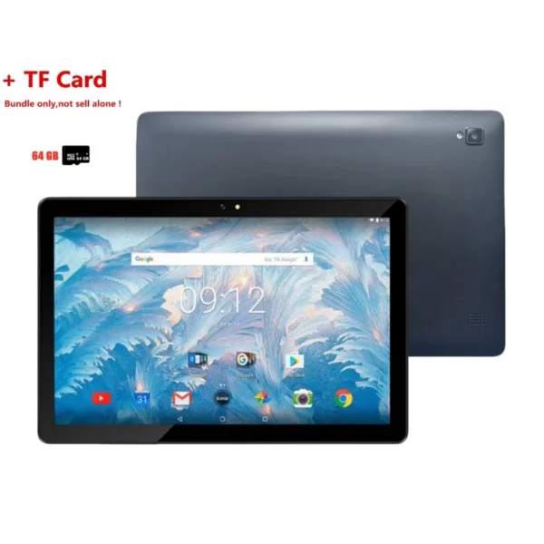 10.1 pouces 3GB RAM 32GB ROM T4-129L Android 9.0 appel téléphonique tablette PC MTK8765 Quad Core 64 bits 1280x800 Pixels double caméra WIFI – Image 9