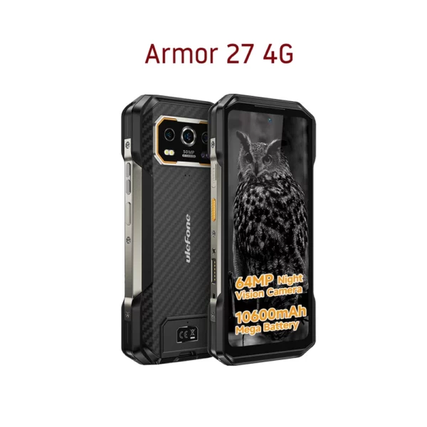 【Première mondiale】 Ulefone Armor 27 4G 10600mAh Téléphone robuste 24 Go + 256 Go Android 14 Smartphone 6,78" FHD 120 Hz Vision nocturne Global – Image 12