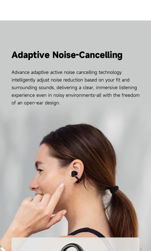 EDIFIER LolliClip écouteurs sans fil à oreille ouverte Bluetooth 5.4 haute résolution LDAC adaptatif ANC écouteur connexion multipoint IP56 – Image 12