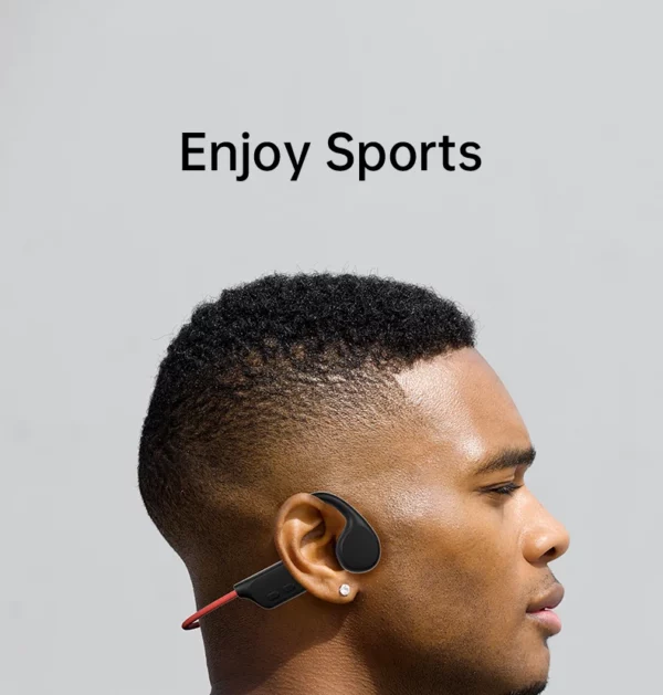 Écouteurs à Conduction osseuse, Bluetooth, sans fil, étanche IPX8, lecteur MP3, Hifi, crochet d'oreille, casque avec micro, pour la natation – Image 18