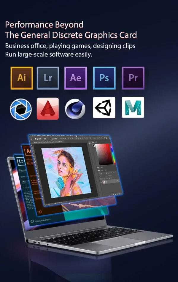 Ordinateur portable AMD Ryzen 7 5700U Gaming Lapmedicents, 15.6 pouces, injuste, Max Ram 64 Go, DDR4 MAX Rom 4 To, SSD, Windows 10, 11 Pro, Bluetooth, WiFi – Image 11