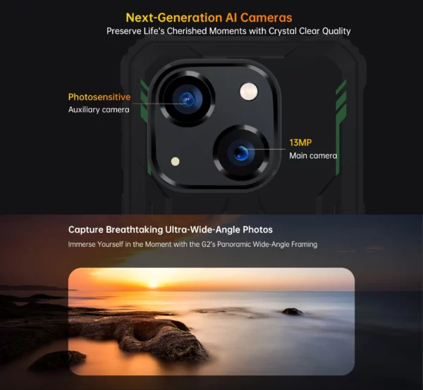Oukitel NipRugged T606 Octa-Core NDavid Android 14 Smartphone, téléphone portable, téléphone portable, 6 pouces HD +, 4 Go de RAM, 64 Go, Dean, appareil photo 13MP, 6300mAh – Image 16