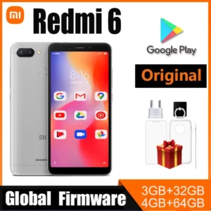 Xiaomi Redmi 6 Smartphone googleplay Téléphone portable 5,45" Plein écran AI Face ing téléphone utilisé