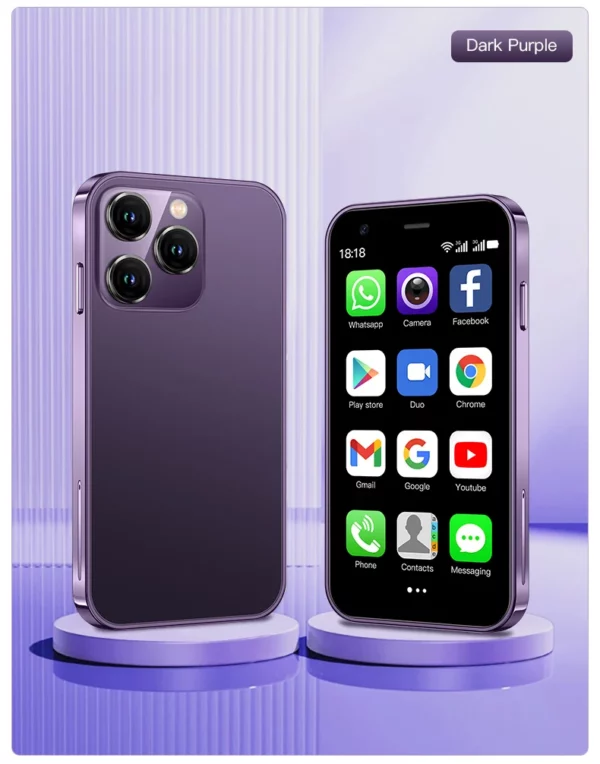 SERVO Mini Smartphone 3 "écran HD système Android 2GB RAM 16GB ROM Play Store 3G WCDMA cellulaire Super petits téléphones mobiles bon marché – Image 43