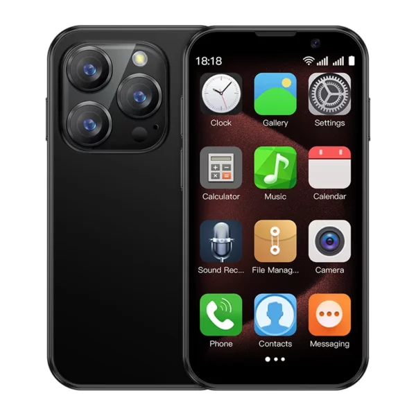 SOYES XS18 Pro 3.0 "Mini Smartphone 2GB RAM 16GB ROM reconnaissance faciale Android8.1 double SIM veille 1000mAh 3G réseau téléphone – Image 10