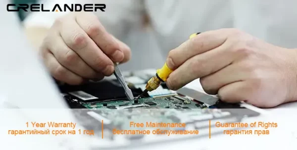 Crelnader double écran ordinateur portable 7 pouces écran tactile boîtier métallique RGB rétro - éclairage empreintes digitales déverrouiller la fenêtre 11 Ultra - mince ordinateur portable – Image 19