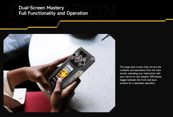 【Première mondiale】Ulefone Armor 30 Pro 5G Téléphone robuste Android 14 Smartphone 6,9" 120Hz 32GB+512GB 12800mAh Caméra nocturne 64MP NFC MTK Dimensity 7300X 66W Téléphone portable – Image 17
