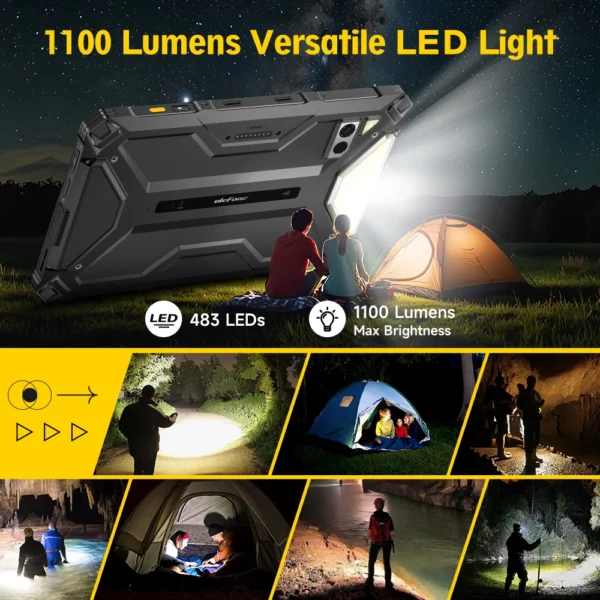 【Première mondiale】Ulefone Armor Pad 4 Ultra 5G Tablette robuste Imagerie thermique 11800mAh 10,36"2K 16GB + 256GB Android 14 Lumière LED – Image 4