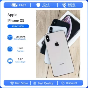 Apple iPhone XS 4G visage ID téléphone portable Original utilisé débloqué 5.8 "64/256GB ROM hexa-core IOS 12MP caméra Smartphones