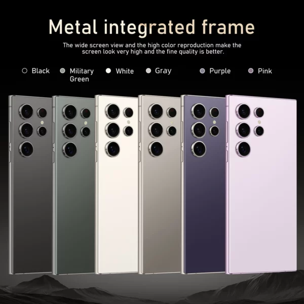 FUFFI-S25 Pro, téléphone intelligent Android, 6.8 pouces, 12GB RAM, 512GB ROM, double SIM, téléphone portable, Google Play Store, 24 + 48MP, 6000mAh, téléphones portables – Image 14