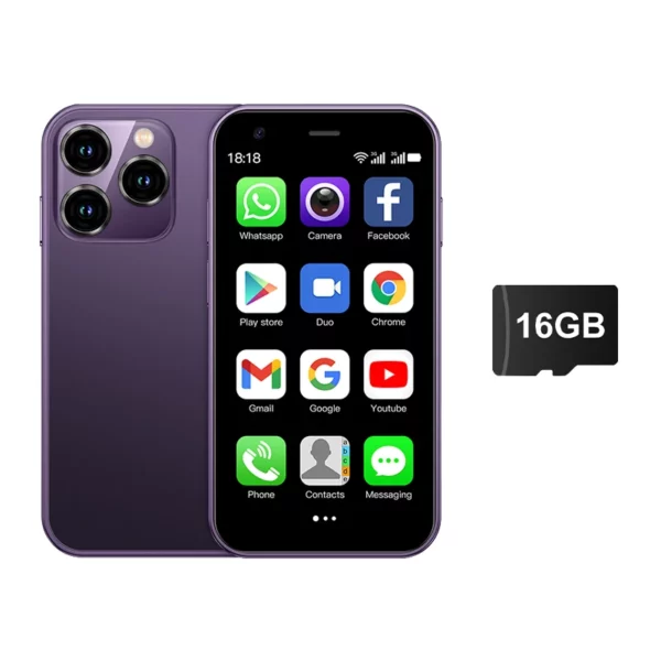 SERVO Mini Smartphone 3 "écran HD système Android 2GB RAM 16GB ROM Play Store 3G WCDMA cellulaire Super petits téléphones mobiles bon marché – Image 9