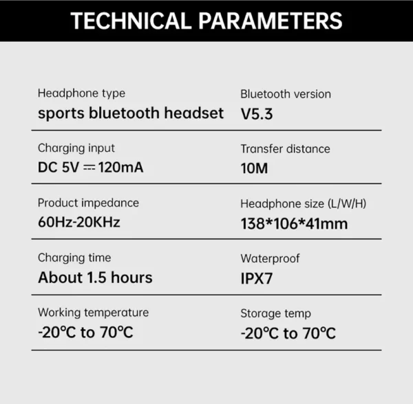 Sanag A30S AirRun sans fil Bluetooth 5.3 écouteur oreille ouverte Conduction d'air 360 °   Casque sonore panoramique Casque étanche IPX7 – Image 26