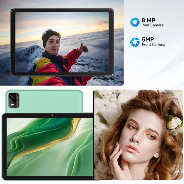 Tablette Android 14 CWOWDEFU, 10,1 pouces, Octa-core 8 Go de RAM 128 Go de ROM, 6000 mAh, Type-C, certifiée Google, Wifi6, caméras 5MP + 8MP, tablette PC – Image 5