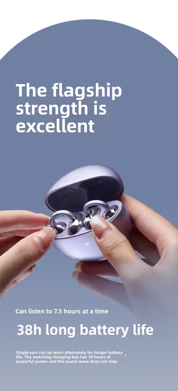 Sanag S6S pince gratuite écouteur à oreille ouverte son 3D casque Bluetooth OWS Sport casque sans fil choix Flash-vente cadeau écouteurs – Image 37