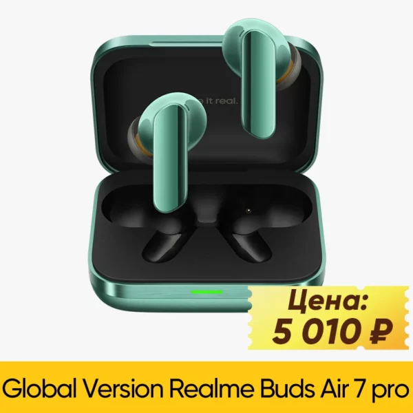 Version mondiale realme Buds Air 7 Pro 53dB suppression Active du bruit véritable écouteur sans fil 48 heures batterie Bluetooth 5.4 casque – Image 22
