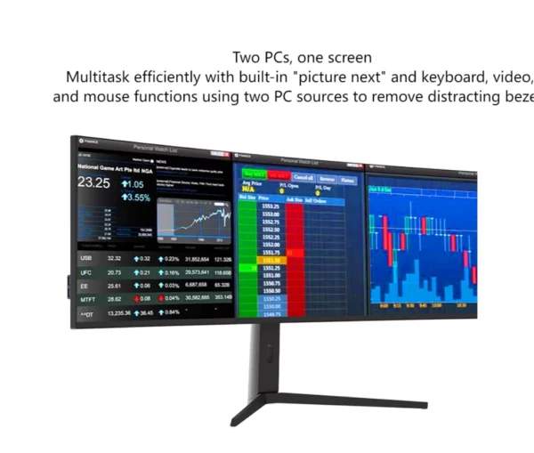 Moniteurs d'ordinateur de bureau incurvés, moniteur de jeu, écran ultra large, 49 pouces, 5K, 75Hz, 144Hz, courbe 5120x1440, PS Xbox – Image 11