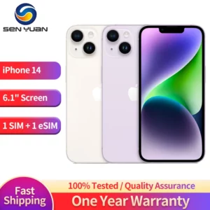 Apple-iPhone 14 Super Retina OLED Face ID, Téléphone portable, Téléphone portable, 128 Go, 256 Go, Dean, 6 Go de RAM, 6.1 ", Authentique, NDavid, A15, 5G