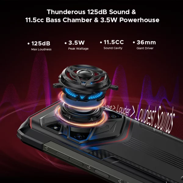 Version mondiale DOOGEE Blade20 Play 5G téléphone robuste 6.6 "HD + 90Hz 8GB 256GB 10300mAh batterie 50MP caméra Android 15 téléphone portable – Image 3