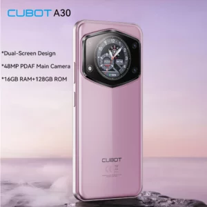 Cubot A30 Smartphone , Android 14, 4G, 16 Go, 6 Go + 10 Go de RAM, 128 Go de RAM, Dean 90Hz, écran 6.745 ", 5100mAh, caméra arrière 48MP, Face ID