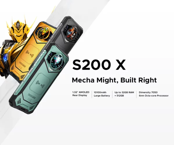 Première mondiale DOOGEE S200 X 5G téléphone robuste 12 + 512 Go Smartphone 6,72 "FHD + 120 Hz écran IPS dimension 7050 10100 mAh batterie 33 W – Image 13