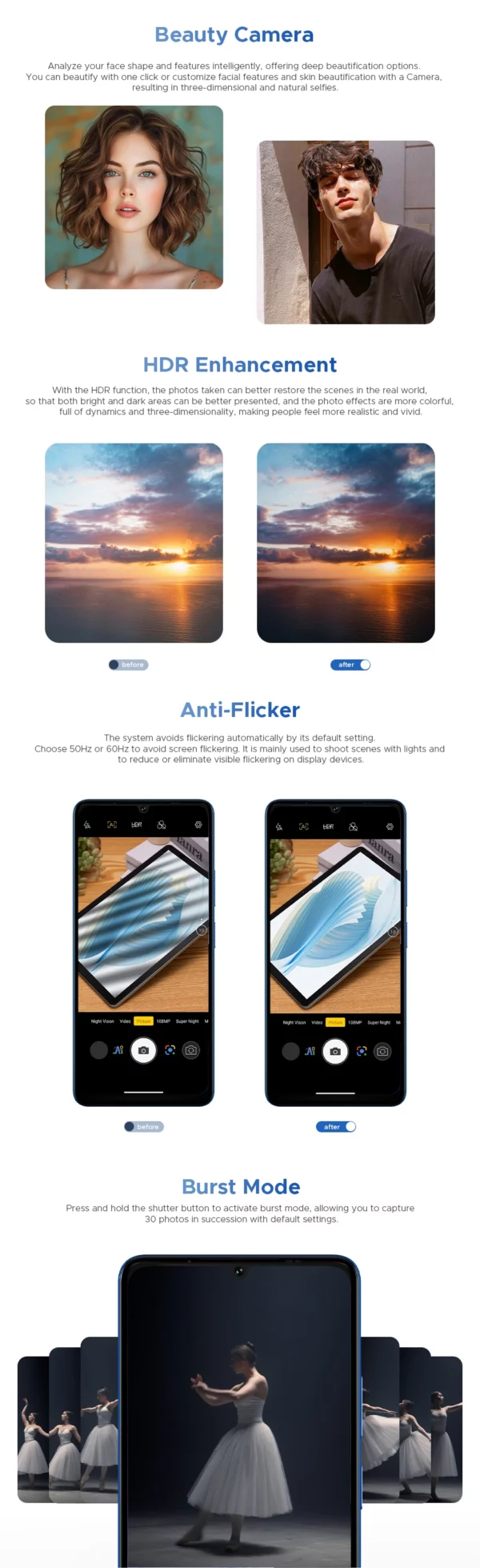 DOOGEE Note59 Pro + 5G Smartphone Android 15 Version mondiale 6250mAh batterie 6.75 ''120Hz affichage 12GB 512GB téléphone portable NFC – Image 35