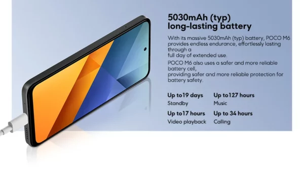 POCO M6 Smartphone Version mondiale Helio G91 Ultra 108MP caméra principale de qualité professionnelle 33W charge rapide batterie 5030mAh – Image 27