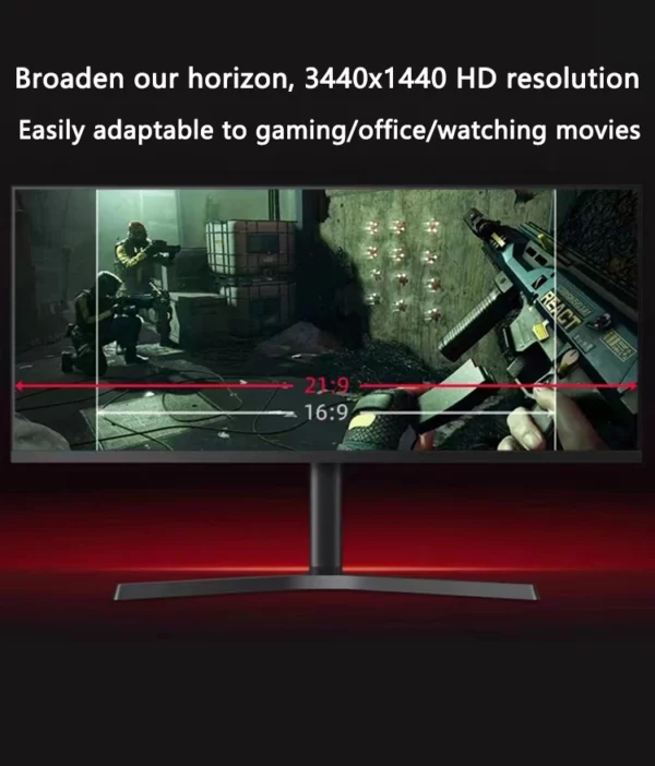 34 "4K IPS panneau plat moniteur natif 100Hz/165hz/180hz concepteur de jeu e-sports bureau d'affaires ordinateur de bureau moniteur LCD – Image 13