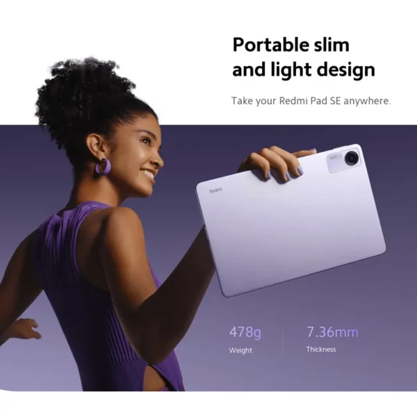 Xiaomi-Tablette Redmi Pad SE, Mi, Snapdragon, Version globale®Hautréusde façade 680 Dolby Atmos®Écran de 11 Pouces, 90Hz, 8000mAh – Image 3