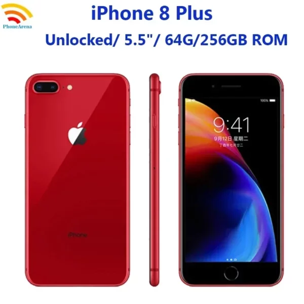 Apple iphone 8 plus 4g ios Smartphone 5.5 pouces écran 256GB ROM 2675 batterie toutes les couleurs en bon état téléphone utilisé – Image 5