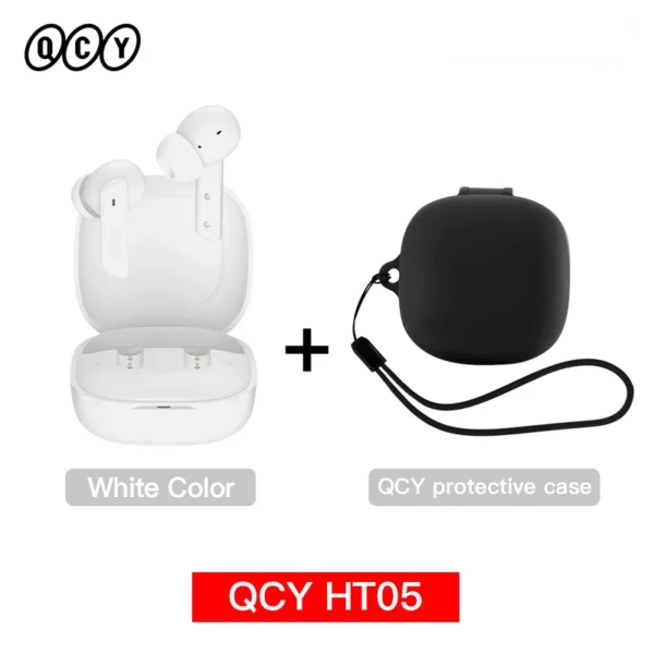 QCY HT05 ANC écouteur sans fil 40dB antibruit Bluetooth 5.2 casque 6 micro ENC HD appel TWS écouteurs Mode transparence – Image 21