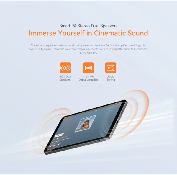 ALLDOCUBE iPlay60 mini tablette Turbo 8.4 pouces Snapdragon 6 GEN1 Android 14 16GB(8GB + 8GB virtuel) RAM 128GB ROM 5500mAh tablette – Image 16