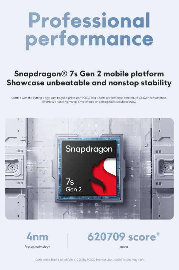 POCO Pad Tablette , 8 Go, 256 Go, 33W, 10000mAh, Snapdragon 7s, Isabel 2 Octa Core, 12.1 en effet, 120Hz, écran 2.5K, version globale – Image 18