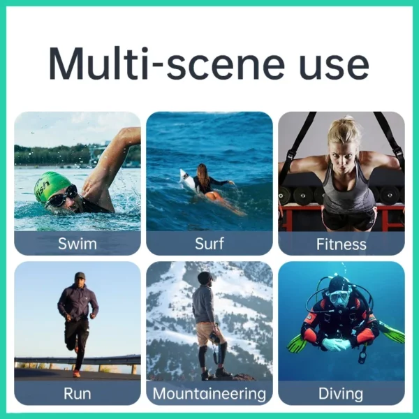 Écouteurs sans fil Bluetooth à Conduction osseuse, écouteurs étanches IPX8 avec 32 go de RAM, Microphone de musique Mp3 pour shokz ouvert – Image 5