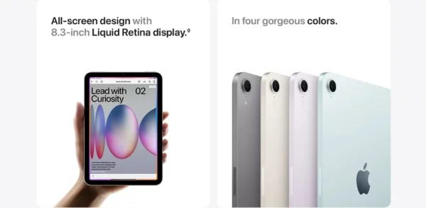 IPad Mini 7 A17 Pro 8,3 pouces 128G/256G/512G WiFi identification tactile cellulaire, eSIM, CPU 6 cœurs d'origine GPU 5 cœurs moteur Neural 16 cœurs. – Image 11