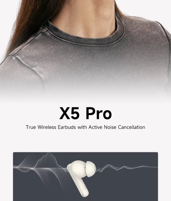 Edifier X5 Pro suppression Active du bruit TWS Bluetooth écouteurs sans fil écouteurs IP55 étanche Mode de jeu charge rapide – Image 10