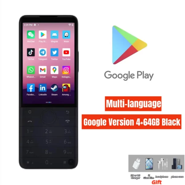 Nouveau Qin F22 Pro écran tactile intelligent téléphone Wifi 5G + 3.5 pouces 4GB 64GB ajouter Google Store Android QinGlobal Version téléphone portable – Image 9