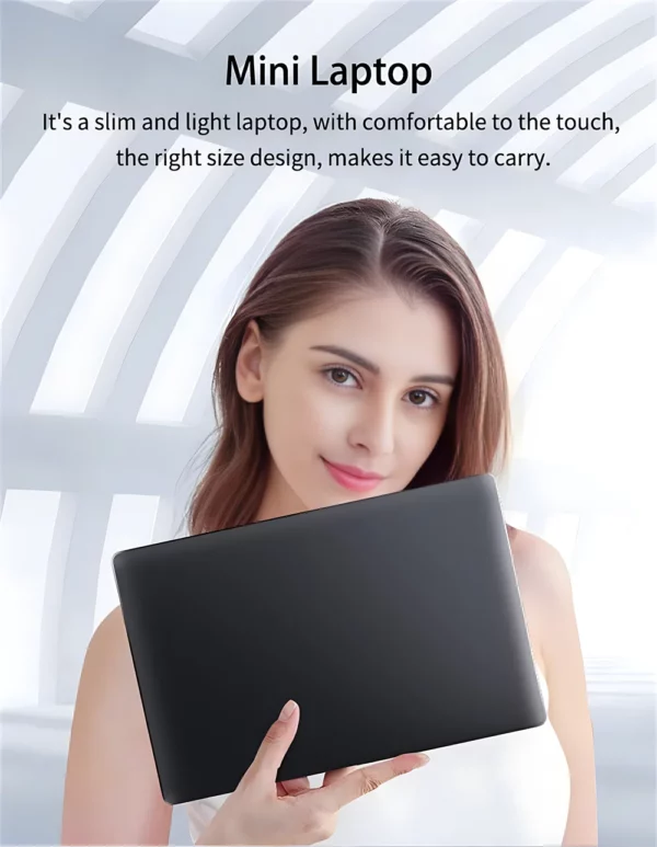 TOPOSH mini ordinateur portable 10,1 pouces, système Windows 11, processeur Intel, disque dur 12GRAM + 256SSD, petit ordinateur netbook portable intel J4105 – Image 3