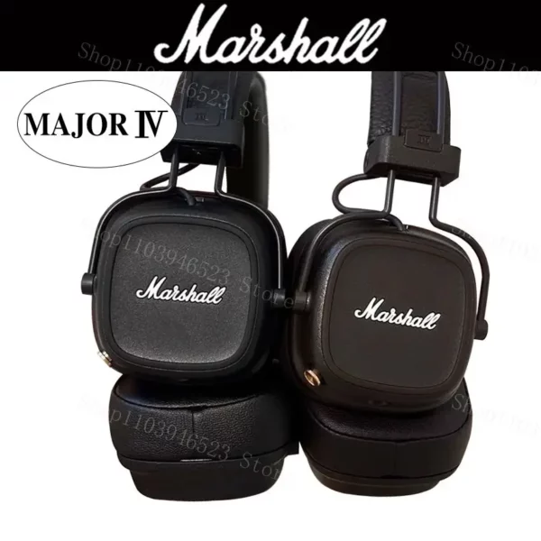 Marshall Major IV 4 casque Bluetooth basses profondes/conception ergonomique/plus de 80 heures de lecture écouteur pliable sport casque sans fil – Image 8
