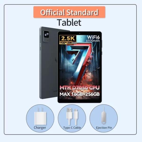 Headwolf FPad7 tablette 8 "FHD affichage Android 15 MTK dimension 7050 CPU 2560x1600 IPS/16GB + 256GB/ 4G LTE 4G LTE Version mondiale – Image 8