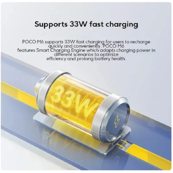 POCO M6 Smartphone Version mondiale Helio G91 Ultra 108MP caméra principale de qualité professionnelle 33W charge rapide batterie 5030mAh – Image 6