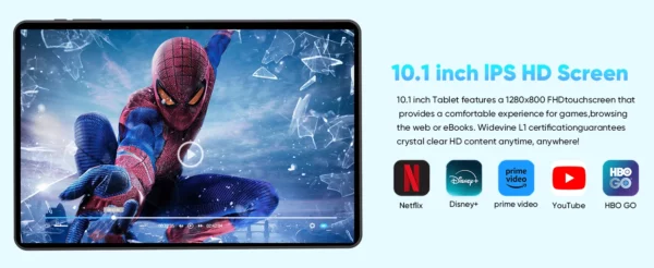 Tablette Android 14 CWOWDEFU, 10,1 pouces, Octa-core 8 Go de RAM 128 Go de ROM, 6000 mAh, Type-C, certifiée Google, Wifi6, caméras 5MP + 8MP, tablette PC – Image 13